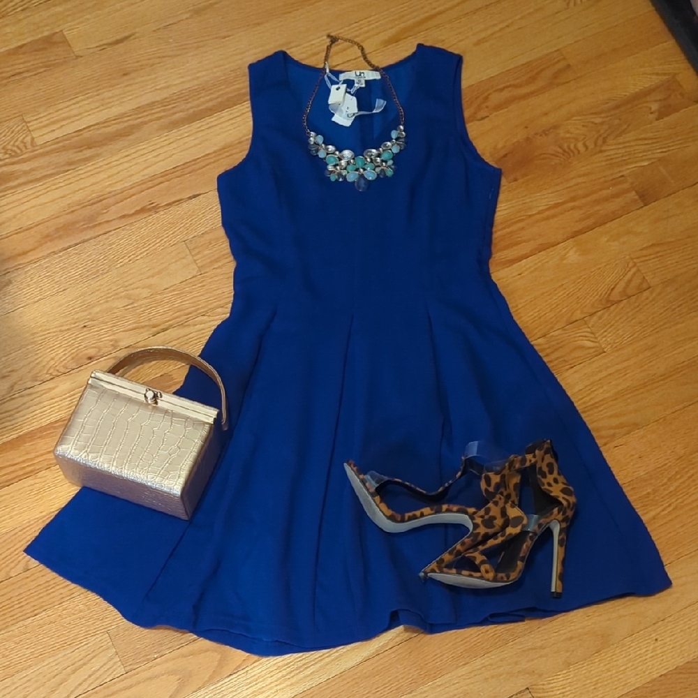 Ya Los Angeles Vibrant Blue Mini Dress